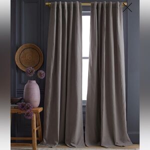 NEW Quince Cotton Slub Room Darkening Curtain Panel (SINGLE) 48x84